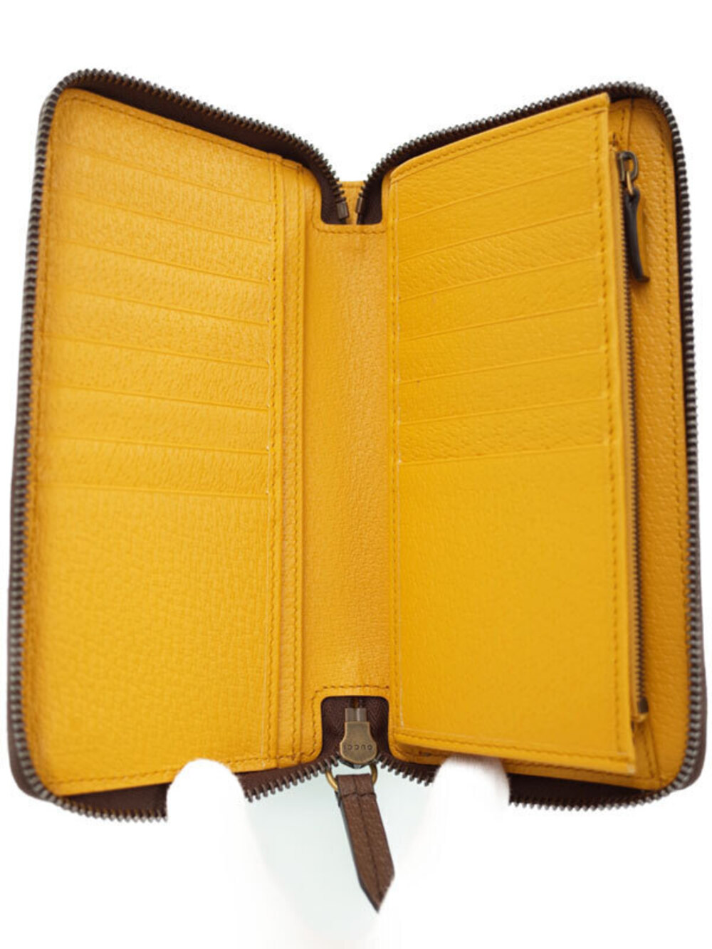 Gucci Around Zipper Round GG Zip Supreme Wallet Long Neo - Picture 3 of 5